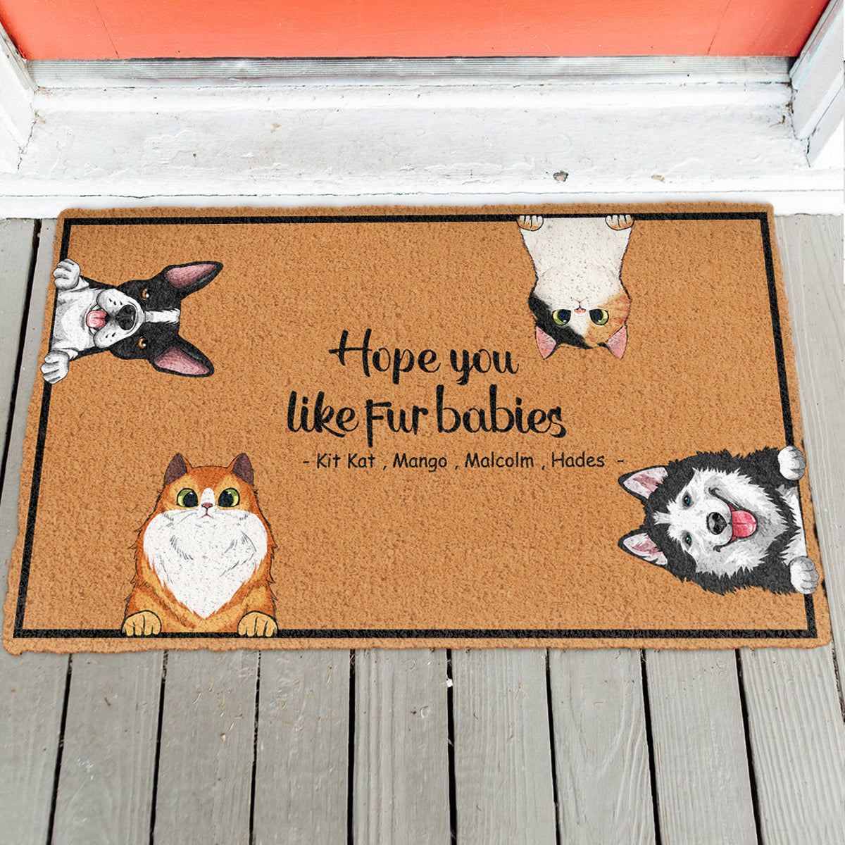 Welcome To The Pet Home - Funny Personalized Pet Decorative Mat