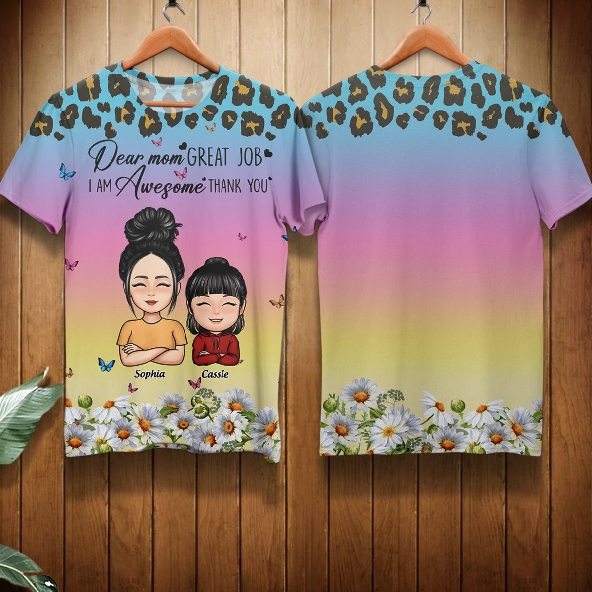 Dear Mom Great Job - Personalized 3D All Over Print Shirt - Gift For Mom, Mother's Day