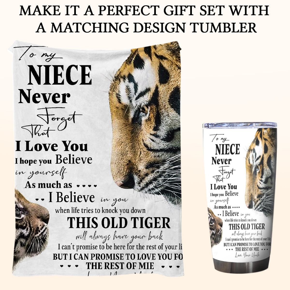 Gift For Niece Blanket, To My Niece Lion Blanket Gift For Niece Blanket