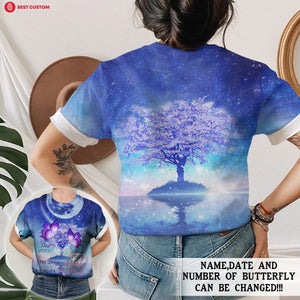 Dad Mom My Soul Knows You Are At Peace - Personalized 3D All Over Print Shirt - Memorial