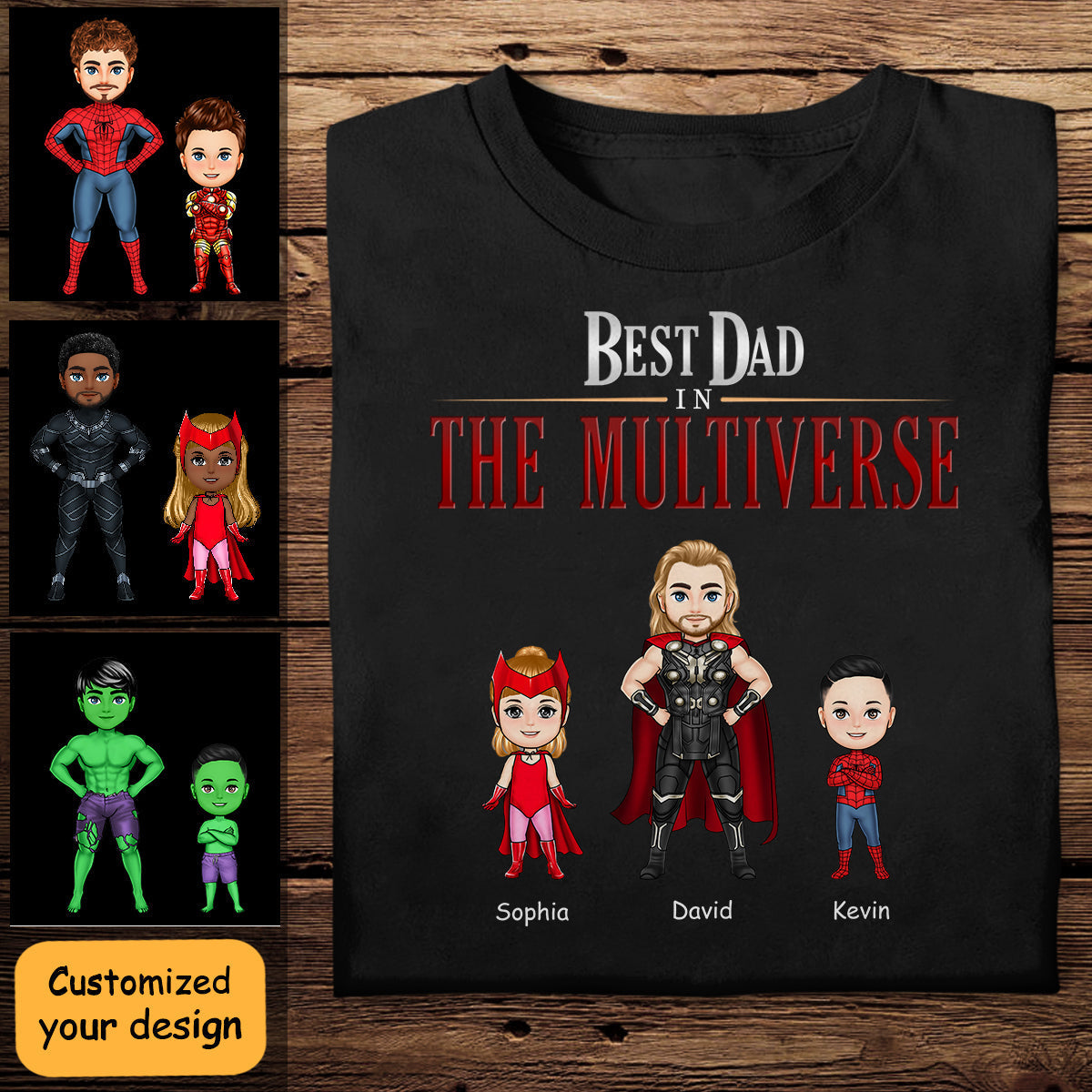 Best Dad In The Multiverse - Personalized Apparel - Funny, Loving Gift For Dad, Father, Daddy, Father's Day BestDadInTheMultiverse-1.jpg?v=1683082751