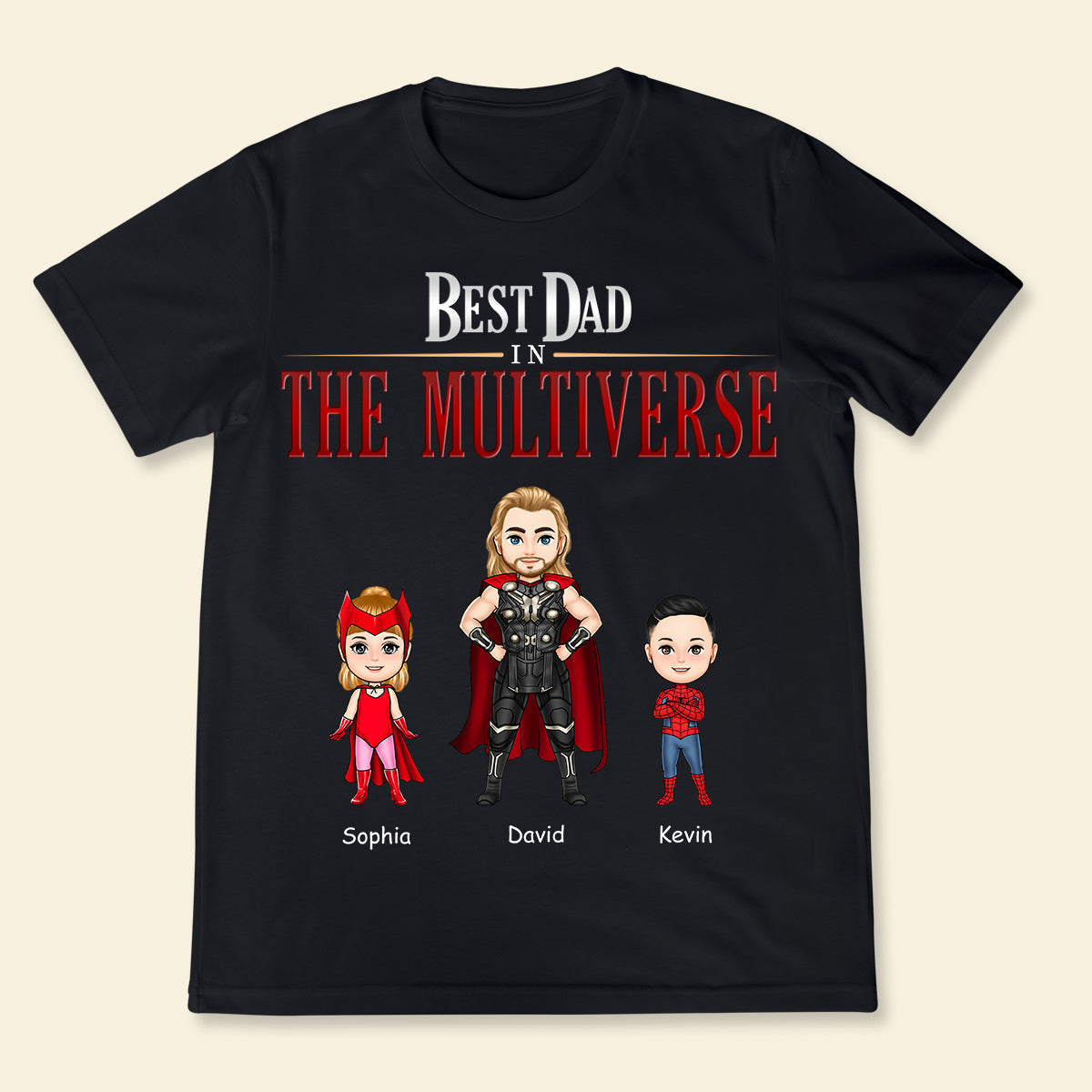 Best Dad In The Multiverse - Personalized Apparel - Funny, Loving Gift For Dad, Father, Daddy, Father's Day BestDadInTheMultiverse-3.jpg?v=1683082751