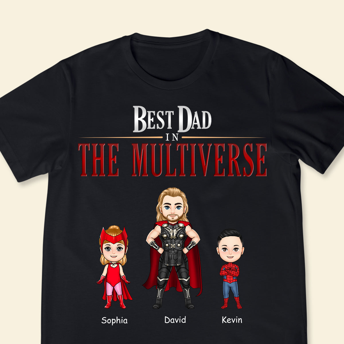 Best Dad In The Multiverse - Personalized Apparel - Funny, Loving Gift For Dad, Father, Daddy, Father's Day BestDadInTheMultiverse-4.jpg?v=1683082751