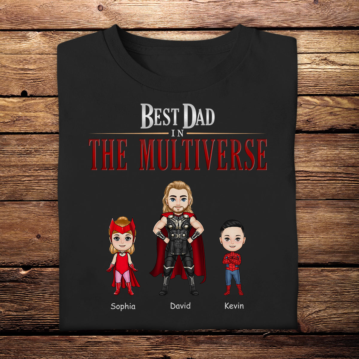 Best Dad In The Multiverse - Personalized Apparel - Funny, Loving Gift For Dad, Father, Daddy, Father's Day BestDadInTheMultiverse-6.jpg?v=1683082750