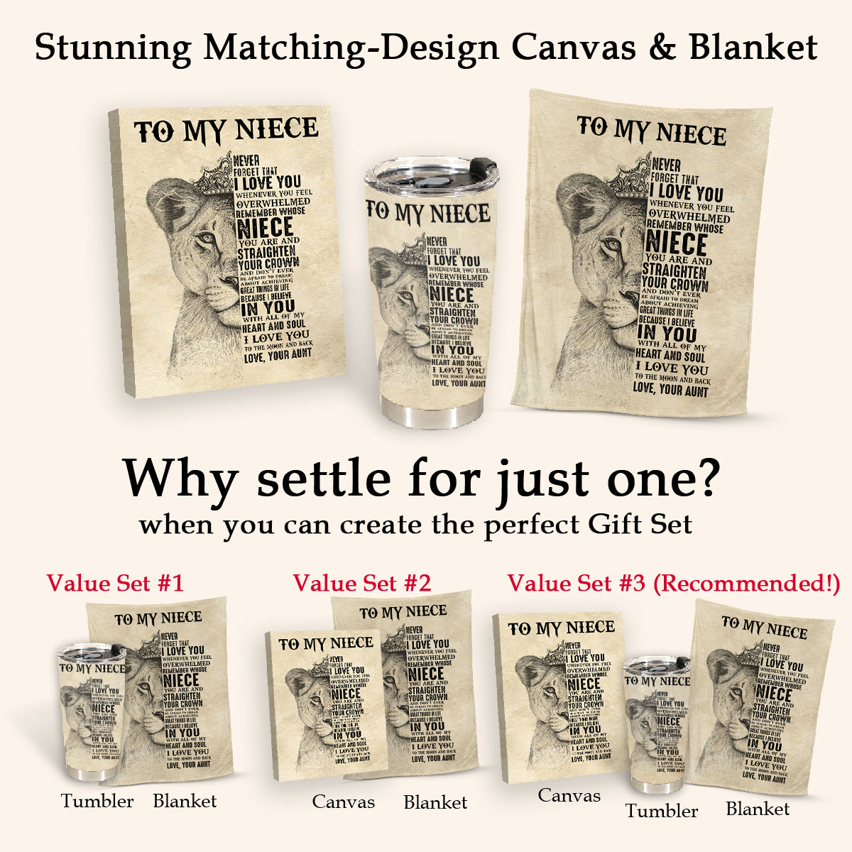 Gift For Niece Blanket, To My Niece Never Forget That I Love You - Love From Aunt