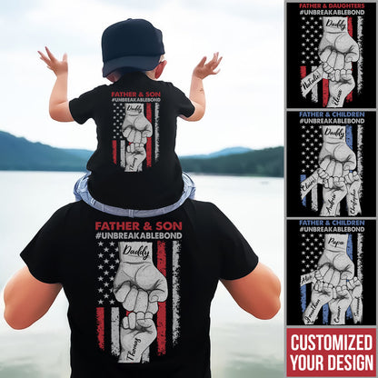Father Daughter Father Son Unbreakable Bond - Personalized Shirt - Birthday Father's Day Gift For Dad, Husband Bn-fb-64548d960b0f1b0008faa8c3-FIX.jpg?v=1683772317