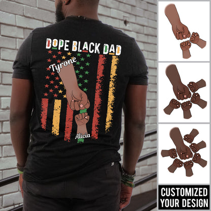Dope Black Dad Fist Bump - Personalized Back Design Apparel - Gift For Father, Dad, Father's Day, Birthday Gift Bn-fb-647812c1f44af00008f354da.jpg?v=1686042534