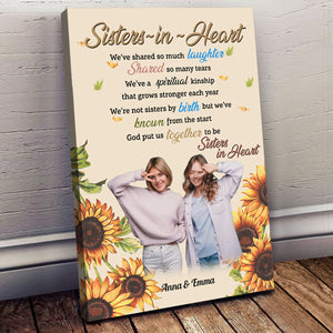 Sisters In Heart - Personalized Canvas - Gift For Sister, Friends Bn-fb-64f833fc99d3770008551025.jpg?v=1693996430