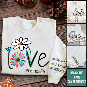 Love Nana Life Flower - Personalized Sweatshirt - Gift For Grandma Bn-fb-6535d511e7cd99000824f8d8.jpg?v=1698220240