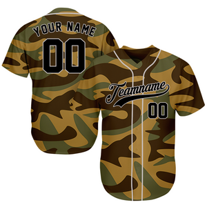 Baseball Jersey Custom - Baseball Lover Gifts - Veteran Salute To Service Camouflage - Baseball Team Father's Day Gifts BJC11