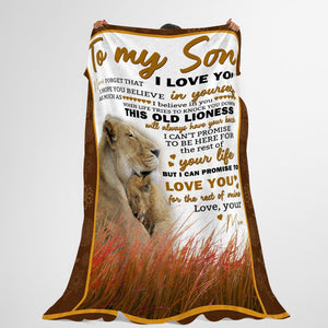 Letter Lion Mom To Son - Personalized Blanket - Gift for Son CRL1603217310395021_c6f03cf5-6ef5-45f6-bef3-9460a9decef9.jpg?v=1644998287