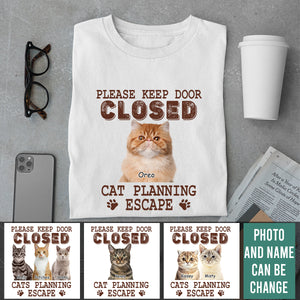 Cats Planning Escape - Personalized Custom Cat Photo Shirt Cats-Planning-Escape---1.jpg?v=1710230352
