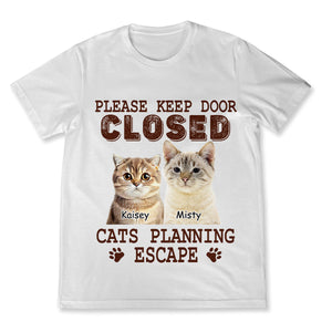 Cats Planning Escape - Personalized Custom Cat Photo Shirt Cats-Planning-Escape---3.jpg?v=1710230352