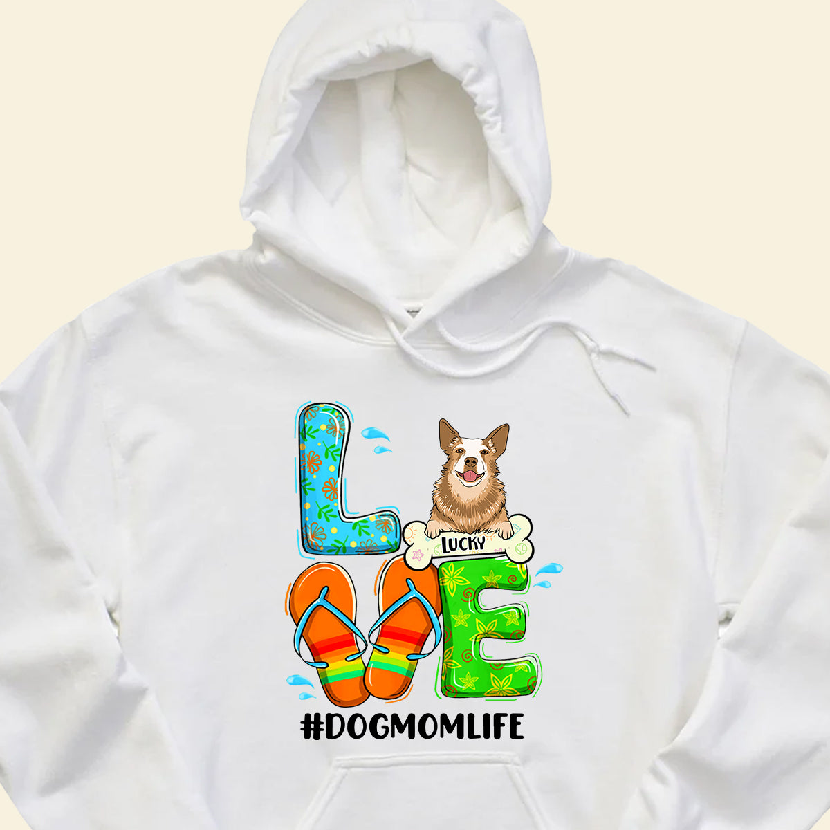 Dog Mom Beach - Personalized Apparel - Gift For Dog Lovers, Summer Vacation DogMomBeach-2.jpg?v=1688617823