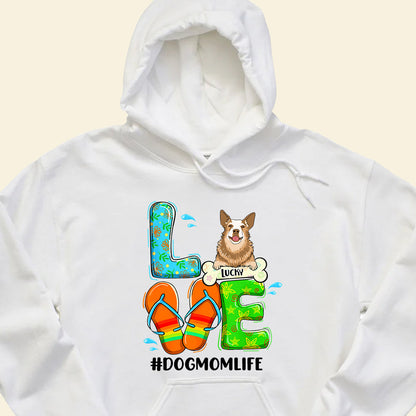 Dog Mom Beach - Personalized Apparel - Gift For Dog Lovers, Summer Vacation DogMomBeach-2.jpg?v=1688617823