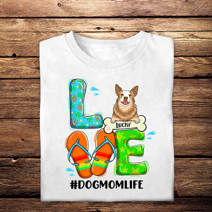 Dog Mom Beach - Personalized Apparel - Gift For Dog Lovers, Summer Vacation DogMomBeach-4.jpg?v=1688617823