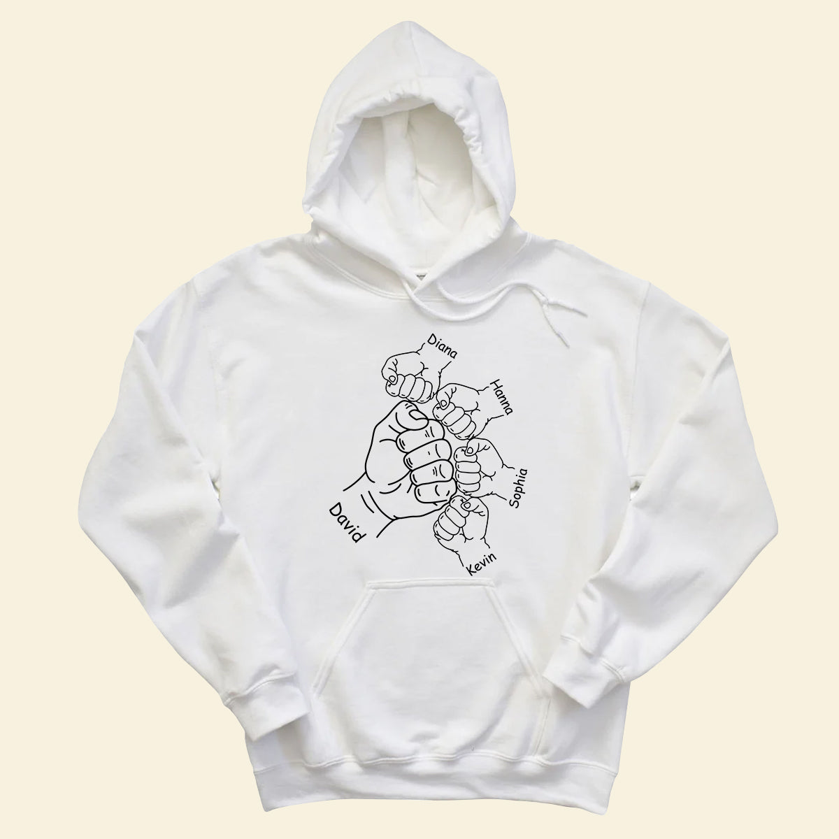 Father & Kids Fist Bump - Personalized Apparel - Gift For Father, Daddy, Dad, Father's Day Father_KidsFistBump-3.jpg?v=1683176547