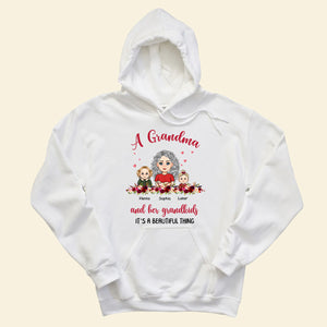 Grandma And Grandkids Beautiful Thing - Personalized Apprael - Gift For Mother, Gift For Grandma, Mother's Day