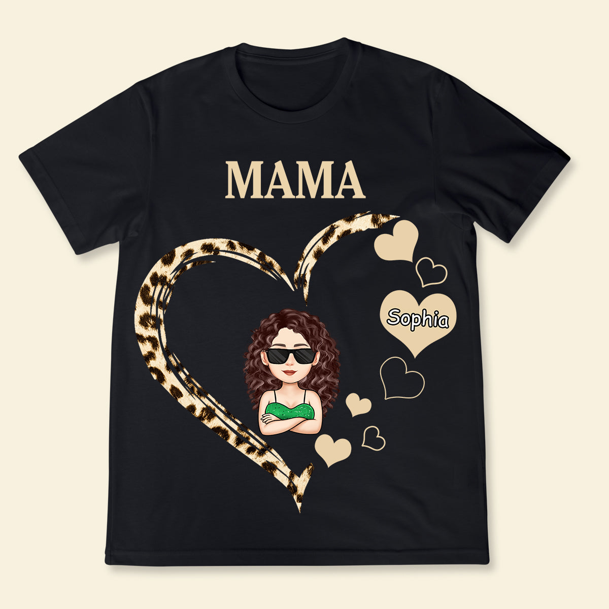 Grandma Mom Heart - Personalized Apparel - Gift For Mom, Grandma, Mommy, Mother's Day GrandmaMomHeart-3.jpg?v=1681442396