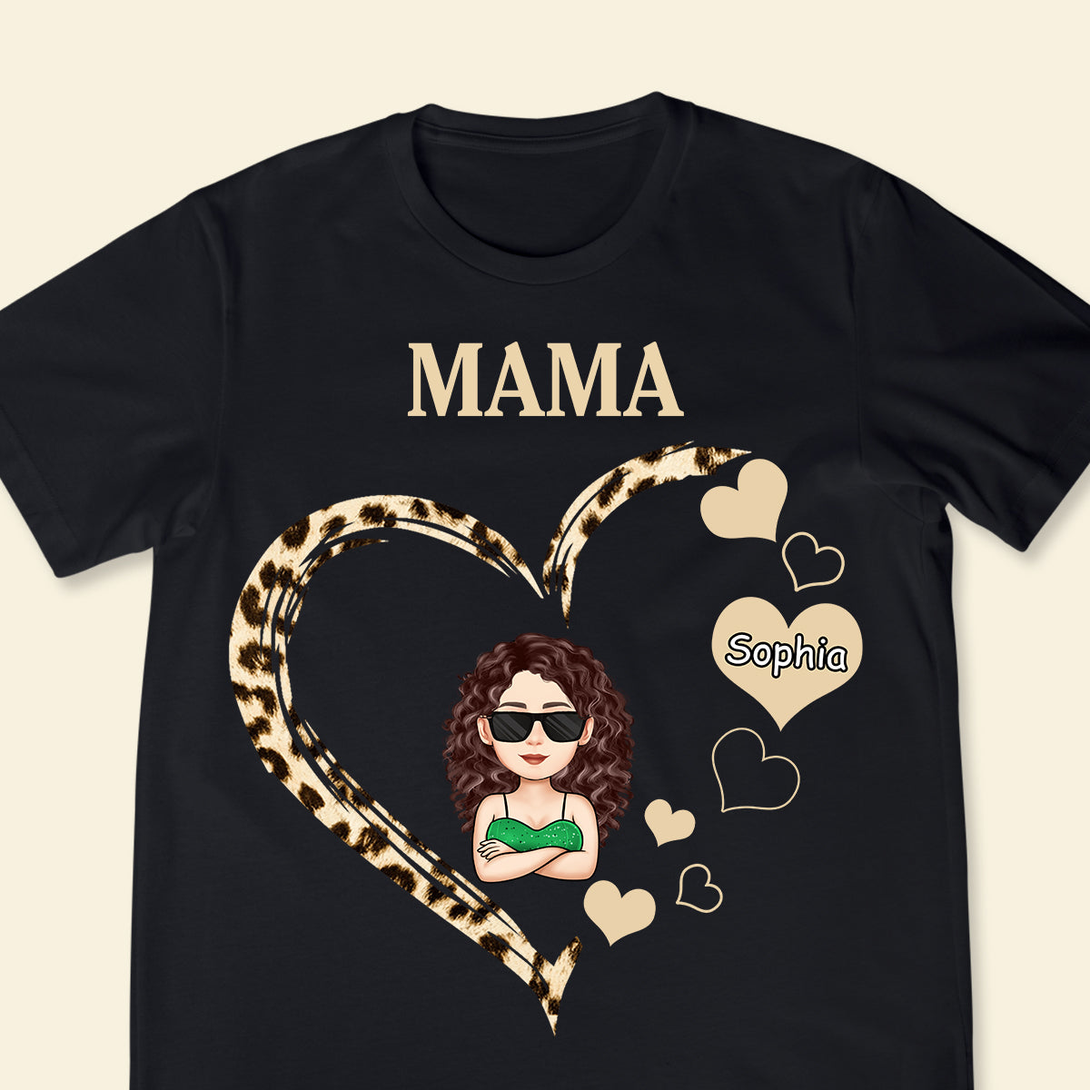 Grandma Mom Heart - Personalized Apparel - Gift For Mom, Grandma, Mommy, Mother's Day GrandmaMomHeart-5.jpg?v=1681442396