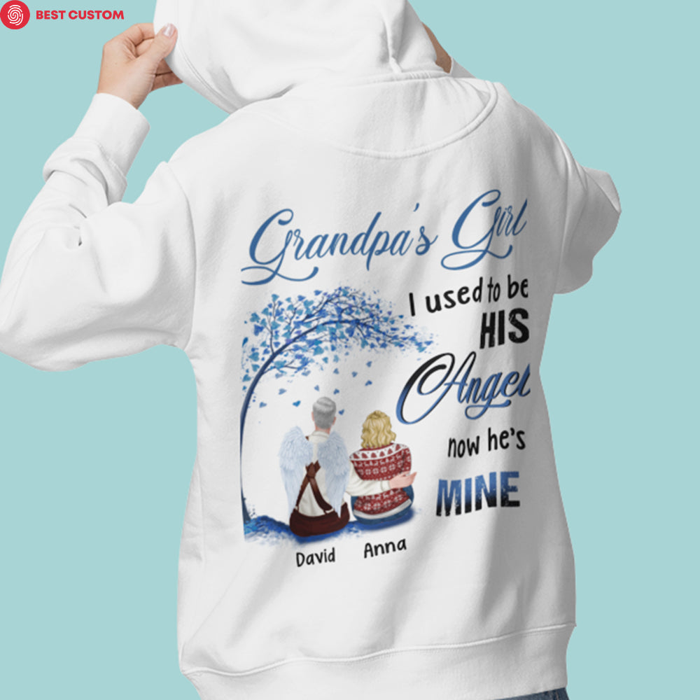 I Used To Be His Angle. Now He's Mine - Personalized Apparel Apparel - Memorial