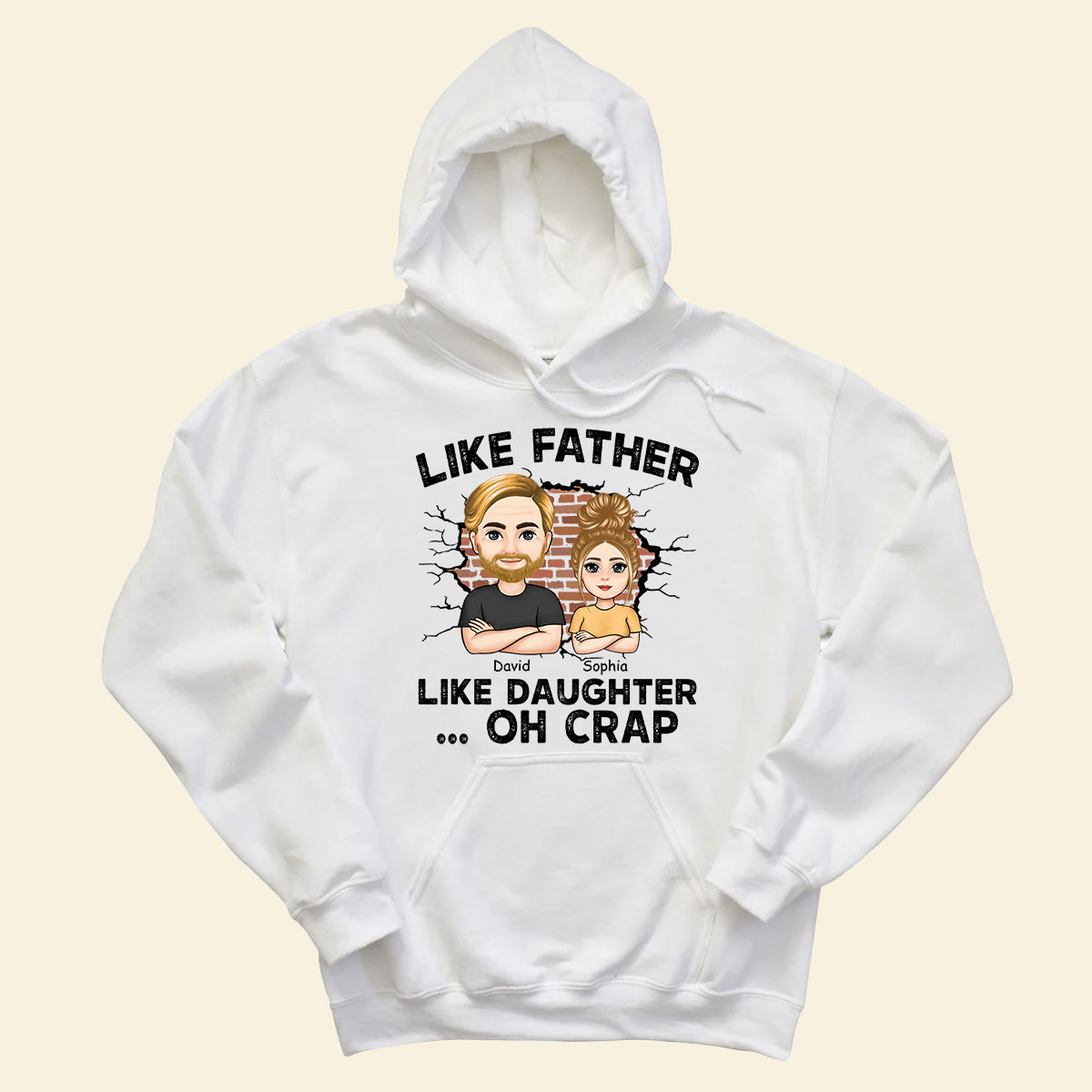 Like Father, Like Daughter ...Oh Crap - Personalized Apparel - Gift For Father