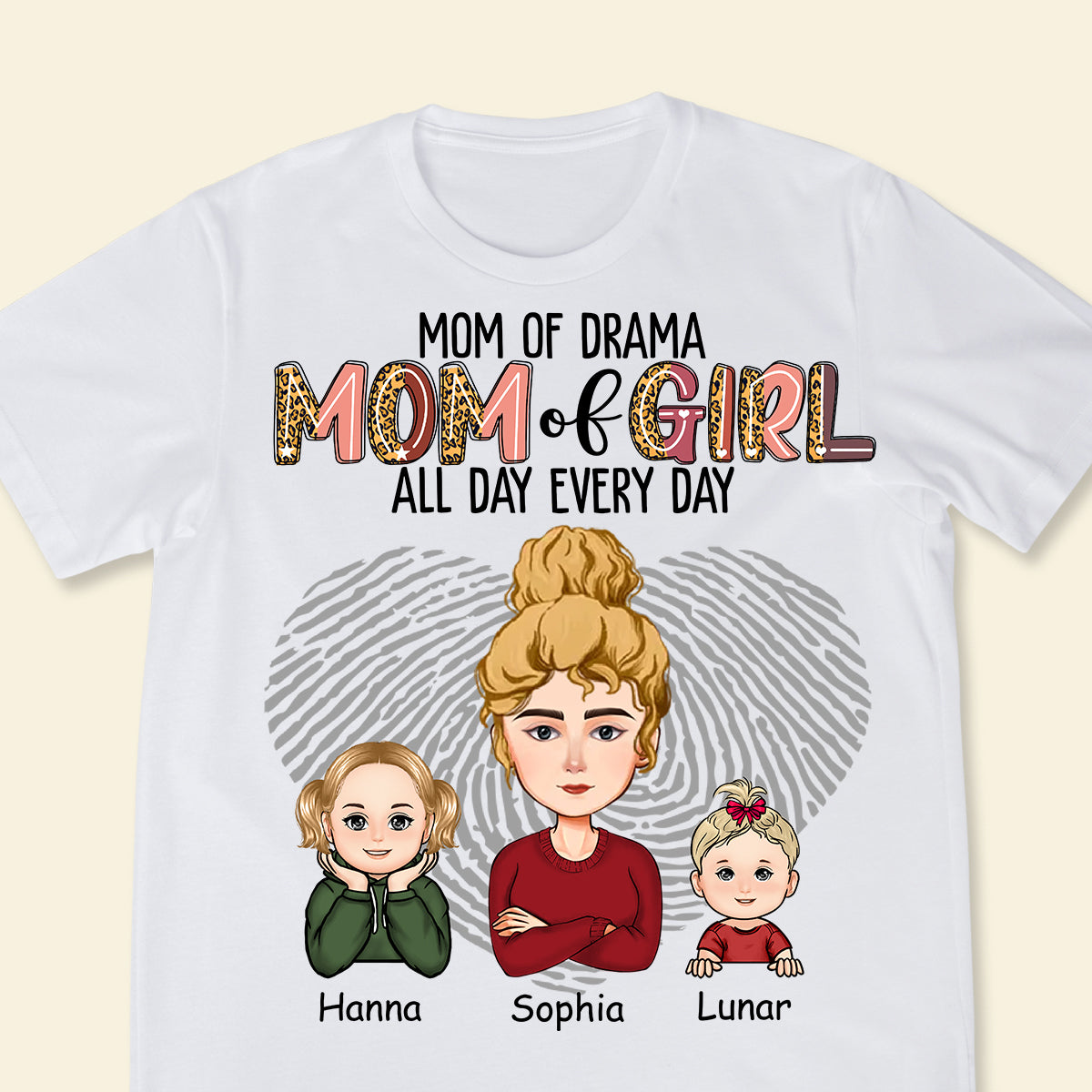 Mom Mode All Day Every Day - Personalized Apparel - Gift For Mom, Mum, Mommy, Mother's Day