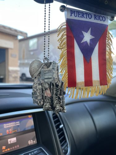 PERSONALIZED FLAT ACRYLIC ORNAMENT MILITARY UNIFORM BOOTS & HAT