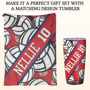 Volleyball Lover Personalized Blanket Gift For Sport Lovers