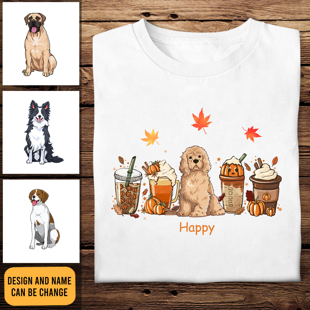 Pumpkin Spice Latte Iced Autumn - Personalized Apparel - Gift For Dog Lovers, Halloween PUMPKI_2.jpg?v=1691056067