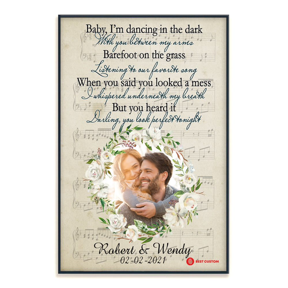Baby, I'm Dancing In The Dark - Personalized Photo Poster - Canvas, Gift For Couple PosterBanner_fix.jpg?v=1644572034