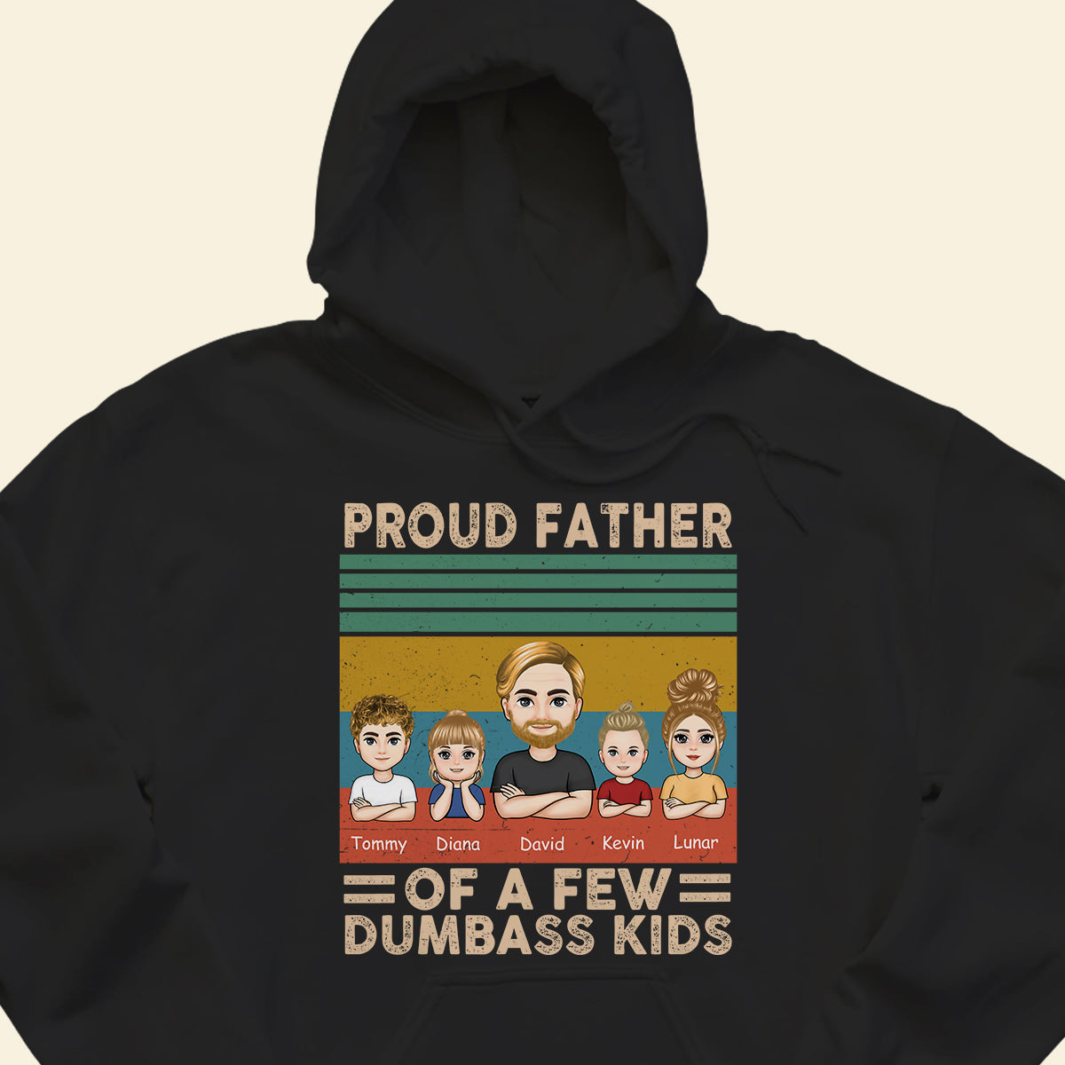 Proud Father Of A Few Dumbass Kids - Personalized Apparel - Gift For Father ProudFatherOfAFewDumbassKids-4.jpg?v=1682485309
