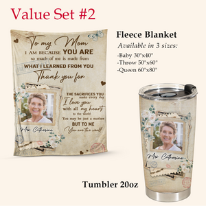 Best Personalized Mother's Day Gifts - But To Me You Are The World - Personalized Tumbler Cup (GIFT SET)