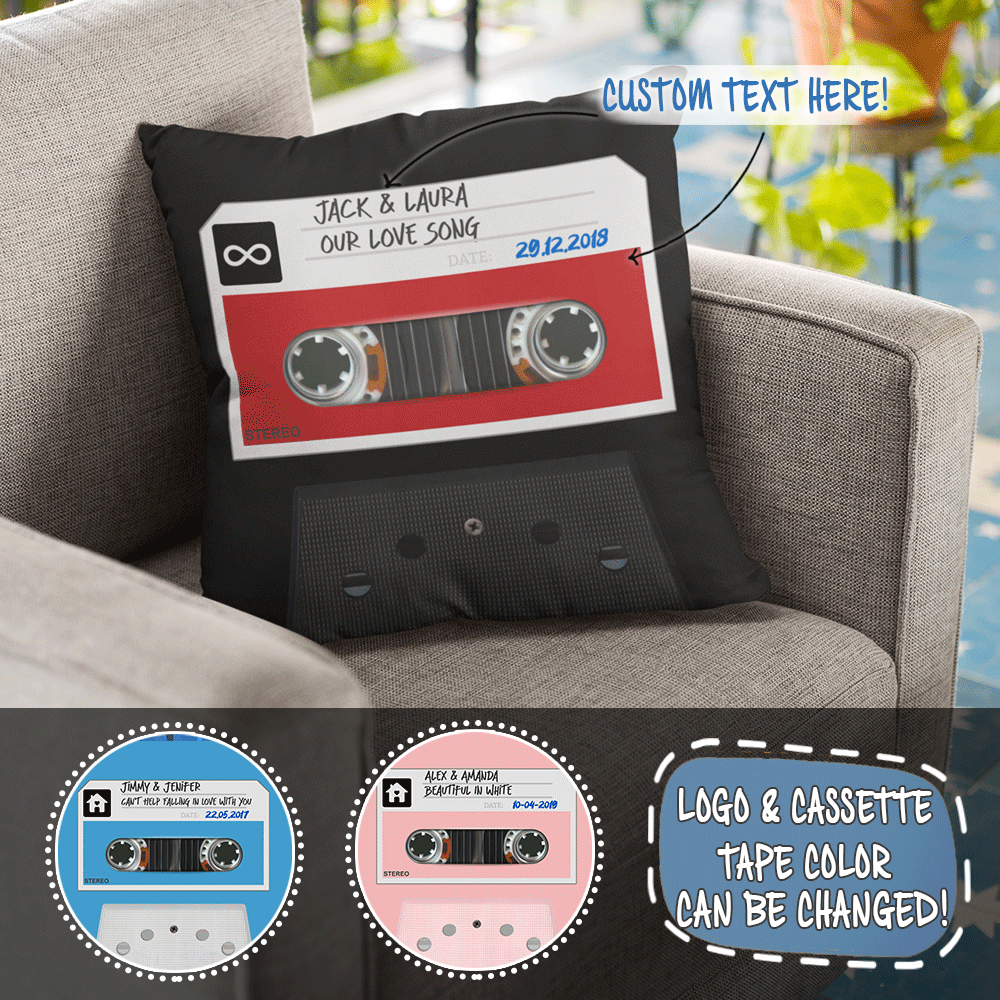 Our Love Song Cassette Tape - Personalized Pillow - Gift For Couple banner-1_9e31c50a-5310-42b8-bc15-8800bbdd54c8.png?v=1644303791