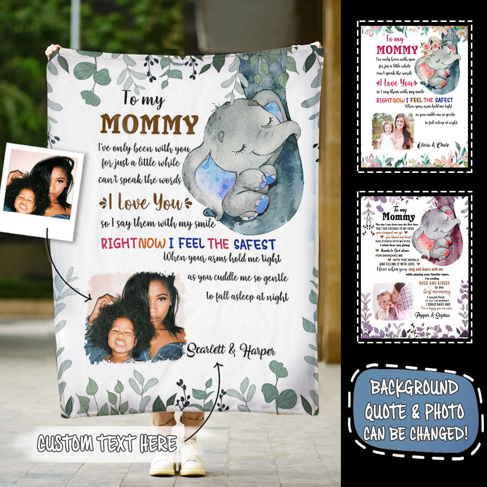 First Mother Day Elephant Upload Photo I've Only Been With You Personalized Fleece Blanket banner-2_b561bb95-c11f-4f06-a6bd-bc8e78ecff00.jpg?v=1616986861