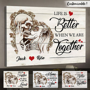 Life Is Better When We Are Together, Skull - Personalized Poster & Canvas - Gift For Couple banner-FB_75d001c8-3c02-4cb9-8d68-a4cc35e1659e.jpg?v=1644983310