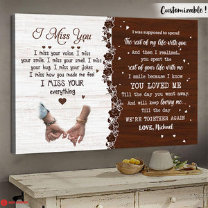 I Miss Your Everything Personalized Canvas Memorial