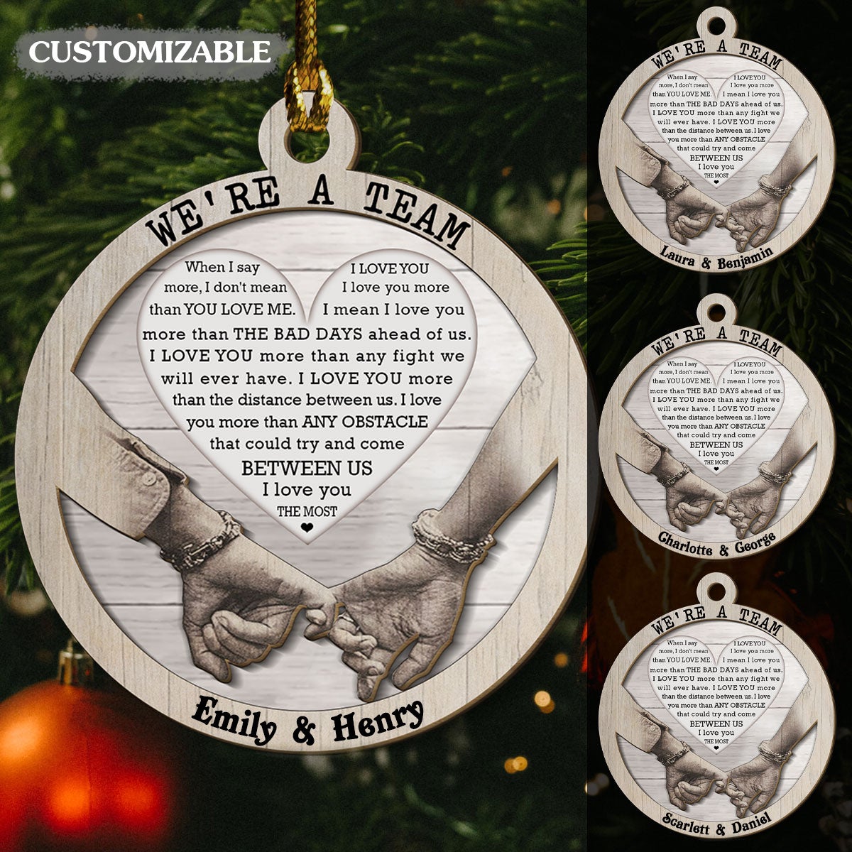 We're A Team Hand In Hand - Personalized Photo Layered Wooden Ornament - Gift For Couple banner-FB_18af92a5-ccf3-4274-991c-7001ba9a7418.jpg?v=1641456300