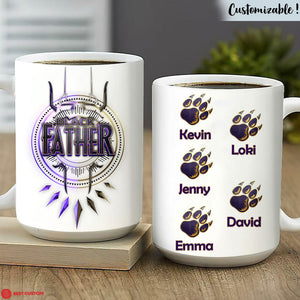 Panther Black Father Personalized Mug - Gift for Father