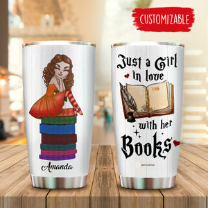 Book Tumbler, Girl Loves Books