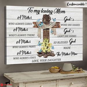 God's Word Mom Shares Personalized Canvas Gift For Mom