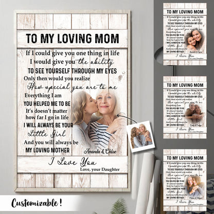 To My Mom How Special You Are To Me - Personalized Photo Canvas - Gift For Mom