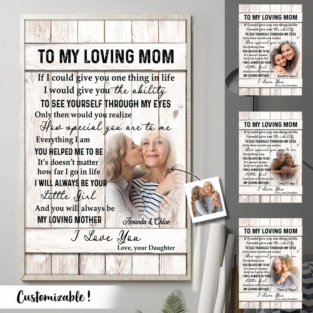 To My Mom How Special You Are To Me - Personalized Photo Canvas - Gift For Mom