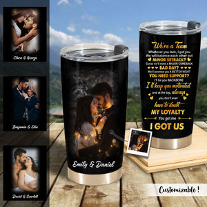 Gift For Couple, Tumbler, Whatever You Lack I Got You Couple Upload Photo