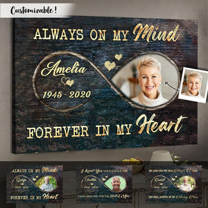 Infinity Love For My Angel Memorial Upload Photo Forever In My Heart Personalized Poster - Canvas banner-FB_dcd0aef4-47d0-49f5-bb56-728457b13193.jpg?v=1640145082