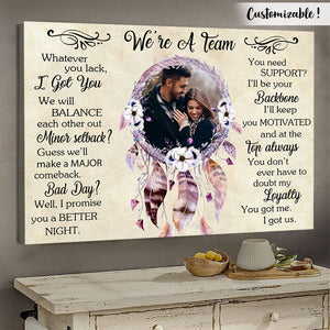 We Are A Team, Dreamcatcher - Personalized Photo Poster & Canvas - Gift For Couple banner-FB_f08e15a2-9a59-44e3-a550-f86bc3a3a5ff.jpg?v=1644983388