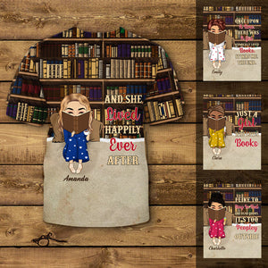 Book, Personalized 3D All Over Print Shirt, Reading Chibi Girl Just A Girl Who Loves Books