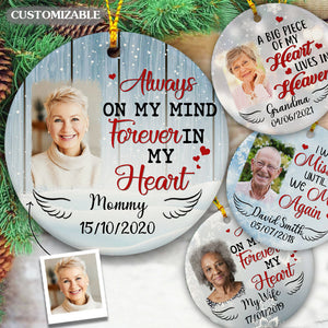 No Longer By My Side But Forever In My Heart - Personalized Photo Ornament - Memorial Gift For Family Members banner-Fb_478f60bc-ceb2-4e4a-8f23-f14c70dfbda9.jpg?v=1643770745