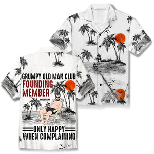 Grumpy Old Man Club Custom AOP Hawaiian Shirt Gift For Father