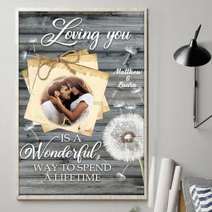 Loving You Is A Wonderful Way To Spend A Lifetime - Personalized Photo Poster & Canvas - Gift For Couple banner-GG_a9b30b18-de45-4c8c-8ef8-59438414d9b6.jpg?v=1644983297